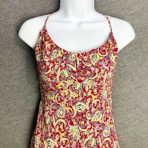 Vintage Y2K Express Dress Womens 4 Babydoll‎ Paisley Fairycore Strappy Festival